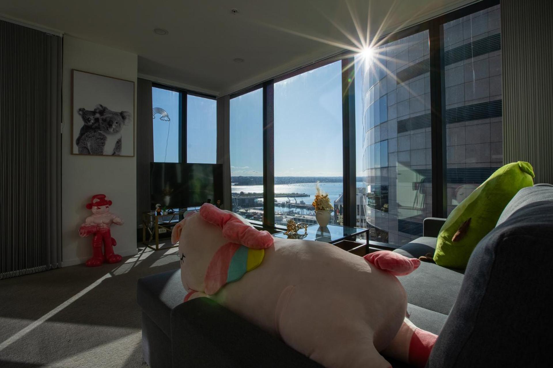 天空城景 海景 私人大阳台公寓 Auckland Exterior photo